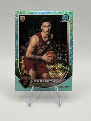 2025 Bowman Chrome Tyrese Proctor Aqua Mojo /125 Mega Box Exclusive RC Rookie 