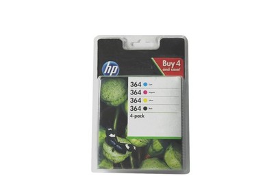 HP 364 Tinte 4er-Pack, Schwarz, Gelb, Cyan, Magenta, Original, N9J73AE