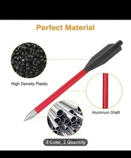 Mini Pistol Crossbow Bolts 6.3" Aluminum Target Shooting Arrows 12-Pack