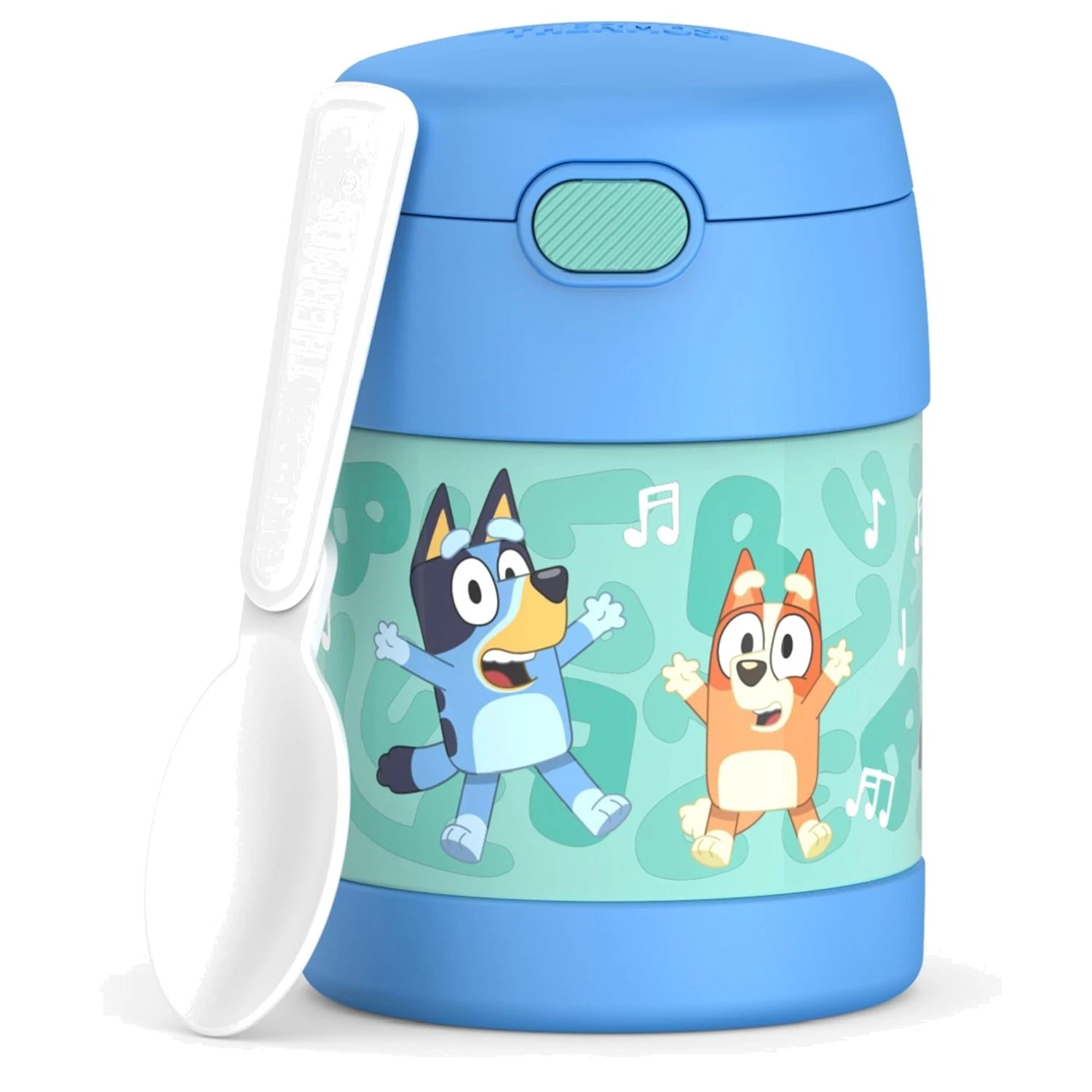 FUNtainer Insulated Food Jar, 10oz, Bluey Cartoon Pattern