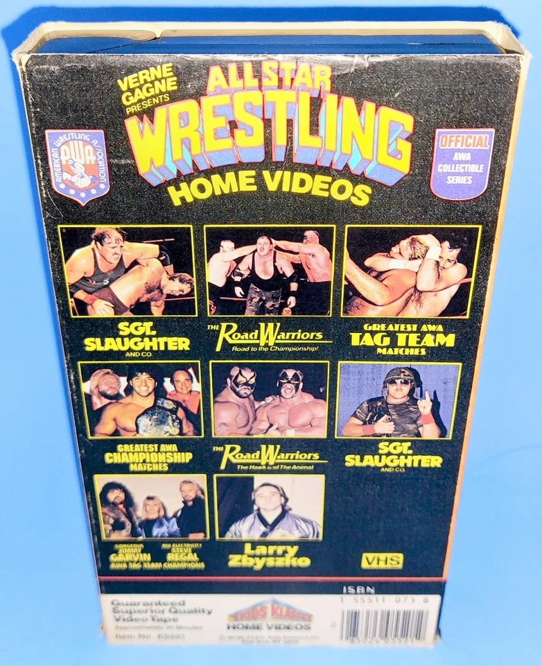 Verne Gagne Presents All Star Wrestling And Co. Sgt Slaughter RARE VHS AWA WWF - Image 3 of 4