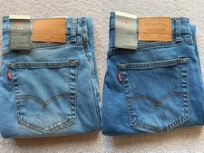 Jeans Levi's 511 uomo slim fit blu elasticizzato denim nuovo con etichette