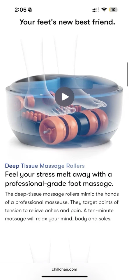 Sole Mate Foot Massager Ottoman – Like New / Brand New – $500 - Image 2 of 4