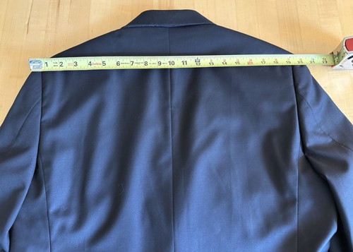 J. Giacca smoking Crew Thompson Peak con risvolto nera taglia 44R *NUOVA $498 - Foto 16 di 19