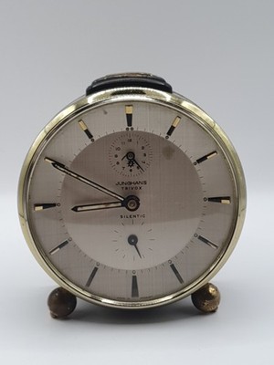 Vintage Junghans Trivox Silentic Alarm Clock Made In Germany Collectable