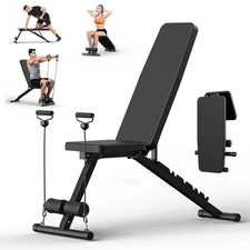 Adjustable Weight Bench for Home Gym Dumbbell Exercise, 600LBS Stable Incline...