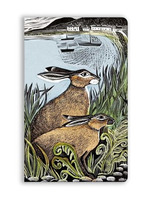 Angela Harding: Rathlin Hares (Soft Touch Journal) | Flame Tree Publishing