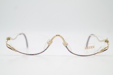 Vintage Glasses Zeiss 6602-4300 Gold Multicolored Half-Rim Eyeglass Frame