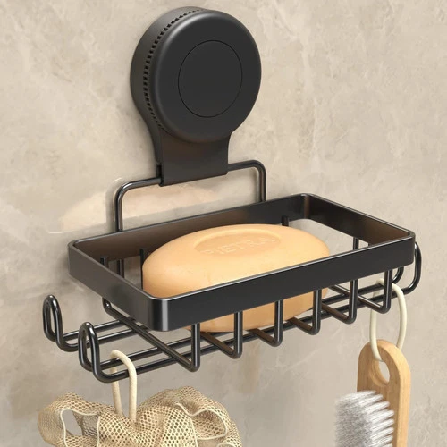 Soap Holder Bar Dish Suction Cup, Bar Shampoo Rack for Shower Wall, Draining ... - Picture 1 of 4