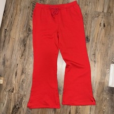 Pink Victoria's Secret Red Sweatpants Size Large New Without Tags