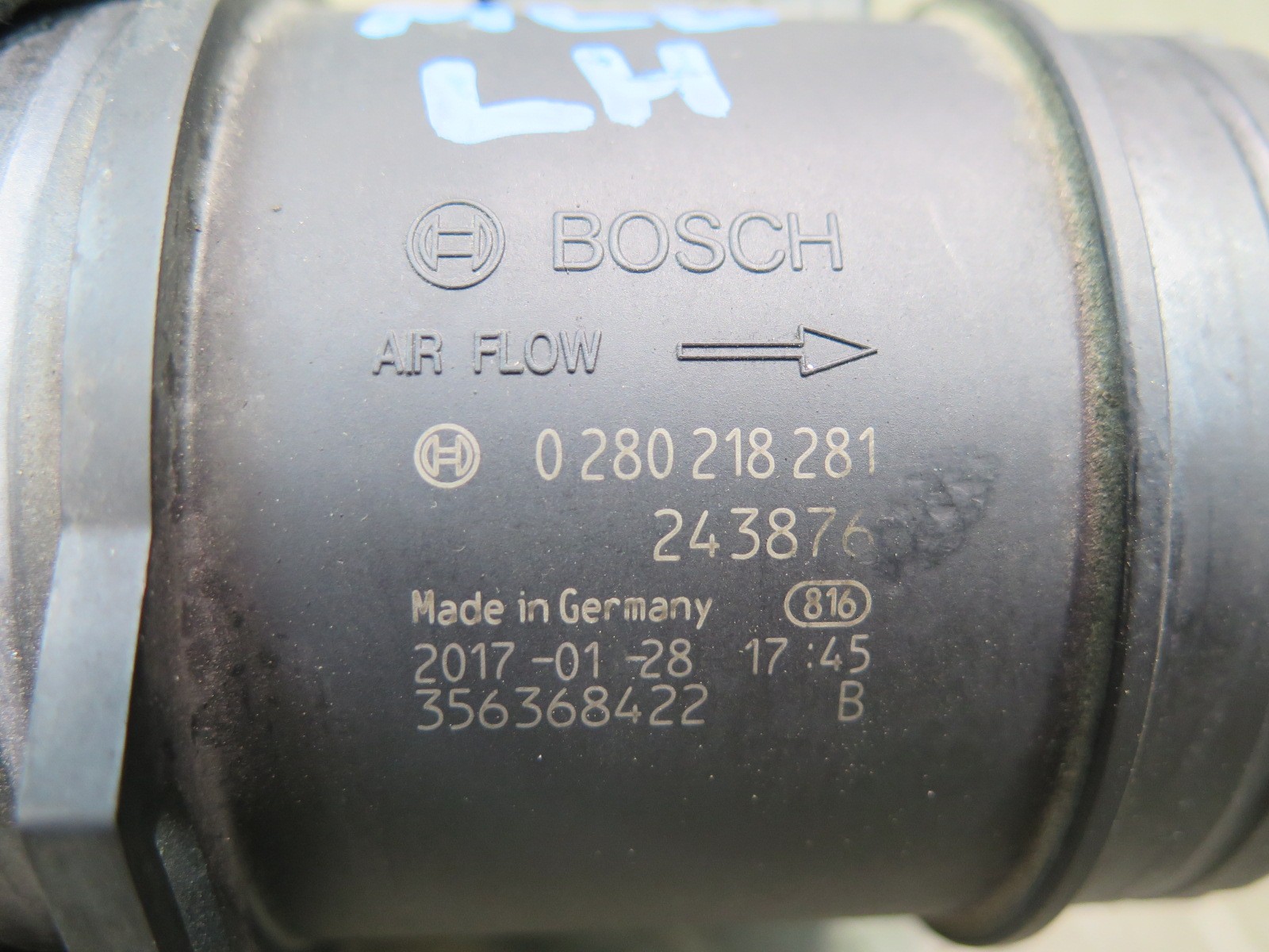 2017-2020 MASERATI LEVANTE M161 MASS AIR FLOW METER MAF SENSOR 0280218281