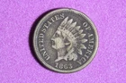 Estate Find 1863 - Indian Head Cent #K61618