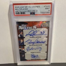 Leaf Metal Legends 2025 The Arctic 8 TA-10 Toronto Red CRS 1/1 Auto PSA 9