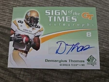 2010 SPA Football - Sign Of The Time Auto Demaryius Thomas #ST-DT (AU, RC)