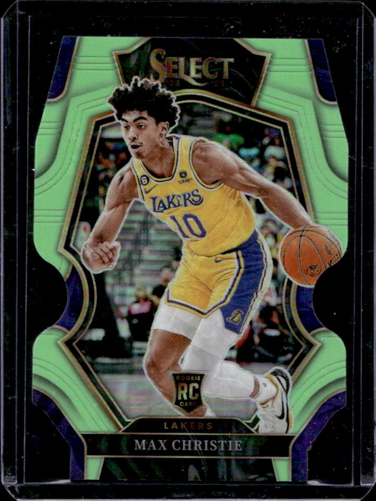 2022-23 Select Max Christie RC Light Green Prizm Die Cut Premier Level #/49