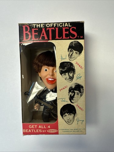 VINTAGE 1964 REMCO BEATLES PAUL McCARTNEY DOLL & GUITAR ORIGINAL BOX VG Doll MT. - Picture 1 of 6