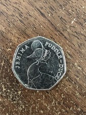 2016 Jemima Puddleduck 50p Coin from Beatrix Potter Collection