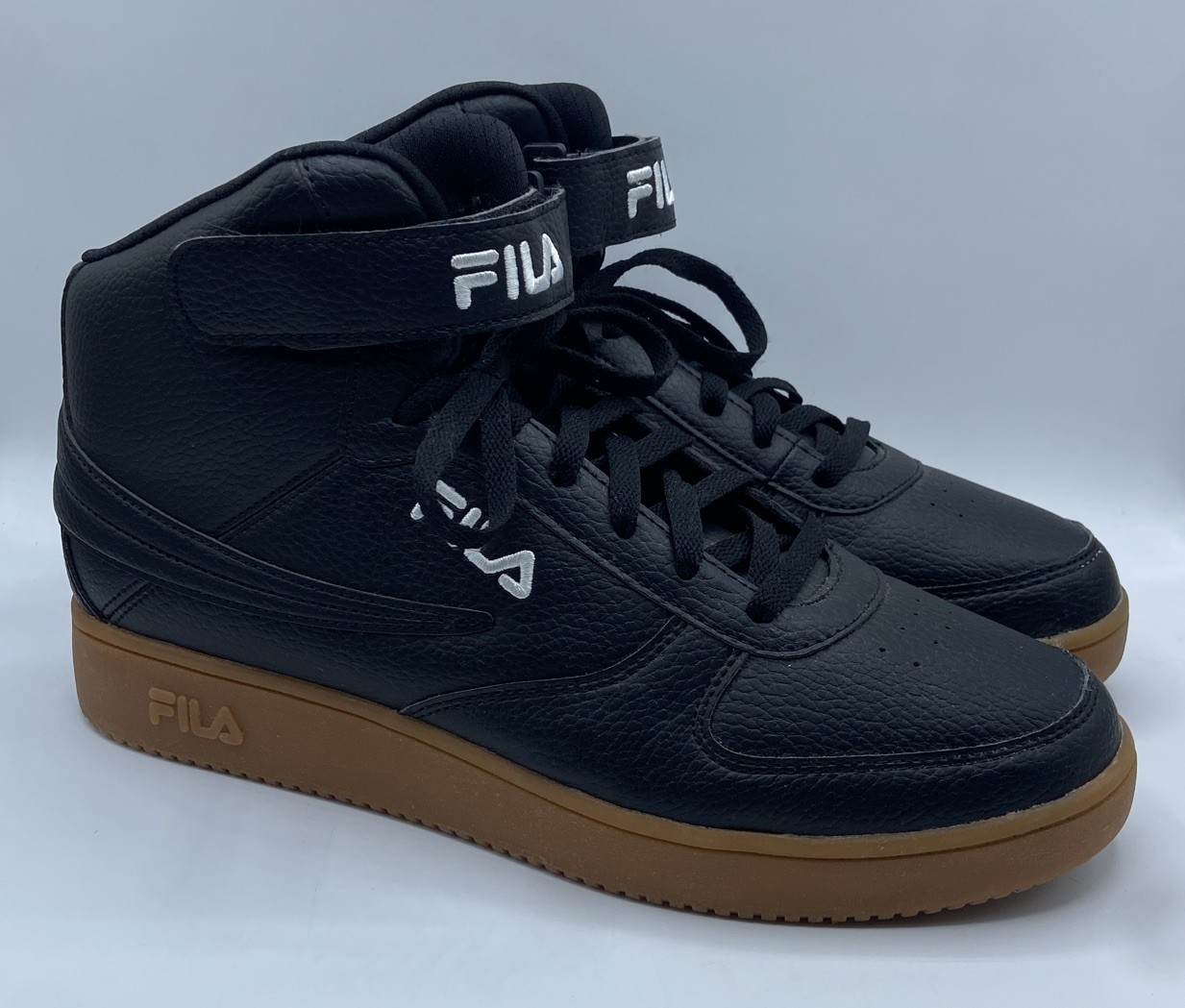 SAOLA Sneakers stivali alti vintage FILA suola gomma taglia 11 nero 1BMO1765 022