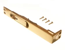 New Sliding Flush Bolt Solid Polished Brass Door Catch 150mm 6 Inch - Onestopdiy