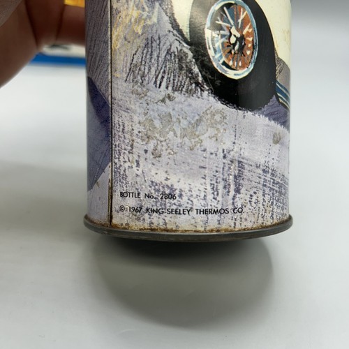 VINTAGE AUTO RACE LUNCHBOX W/ THERMOS - 1967 KING SEELEY - THERMOS CO. - Picture 12 of 16