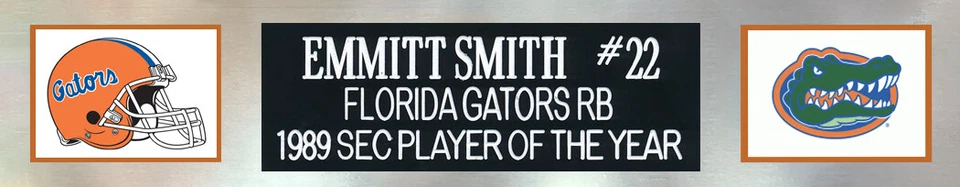 Emmitt Smith Autographed and Framed Orange Florida Jersey Auto Beckett COA - Image 4 of 4