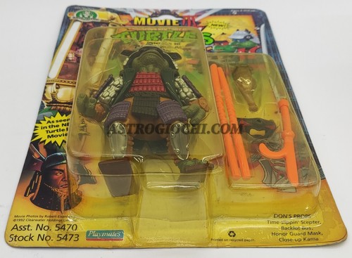 TURTLES TMTN MOVIE 3 SAMURAI DON PLAYMATES GIOCHI PREZIOSI VINTAGE 92 NEW IN BOX - Picture 4 of 10