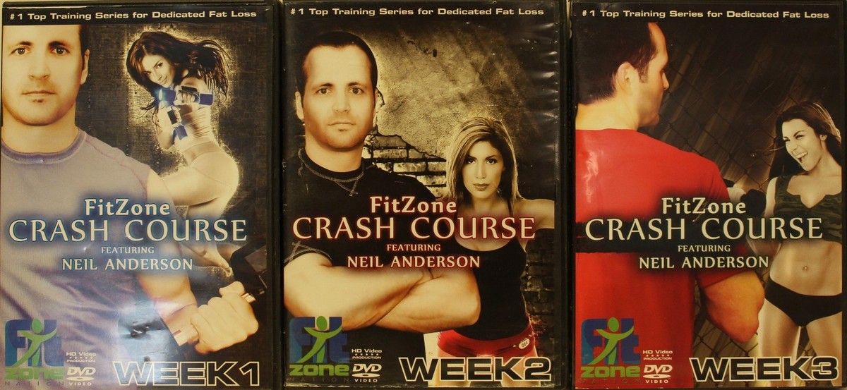 FitZone Crash Course workout DVD lot featuring Neil Anderson