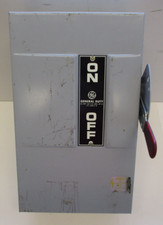 GE GENERAL DUTY SAFETY SWITCH P/N: TG3222 FUSIBLE 2 POLE 60AMP 240VAC 15HP