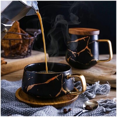 bulk paper coffee cups Next Level Stuff Ripple Hot Cups with Lids Hot Beverages, No Sleeve Needed Brown, Insulated Double Wall, Disposable Paper Coffee Cups, To-Go Cup, Tea main image 0