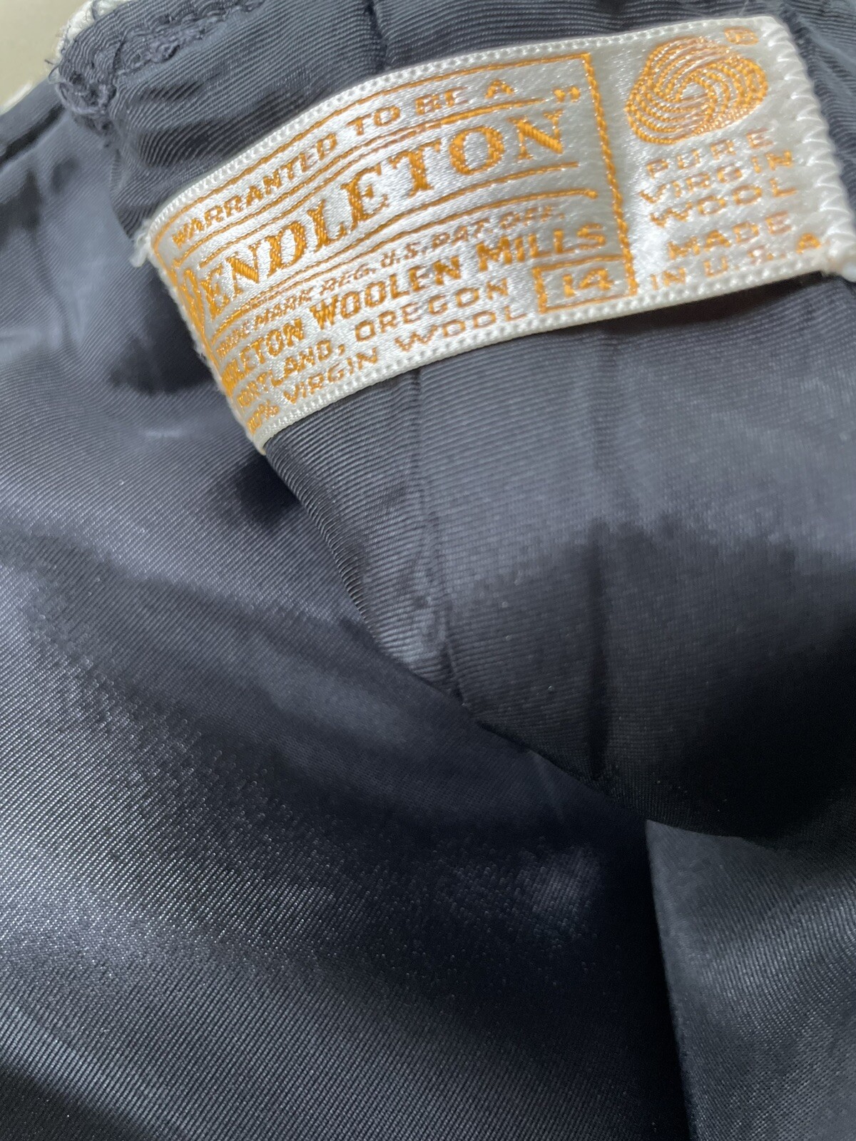 Pendleton Medium Brown Black Cream Houndstooth Pl… - image 9