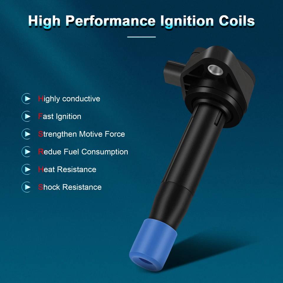 6 Ignition Coil Pack For 2009-2012 Honda Ridgeline Pilot Accord V6 3.5L UF603 - Image 4 of 4