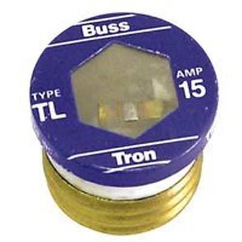 NEW LOT OF (16) TL15 BUSSMAN 15 AMP SCREW IN BASE HOUSE PLUG FUSES