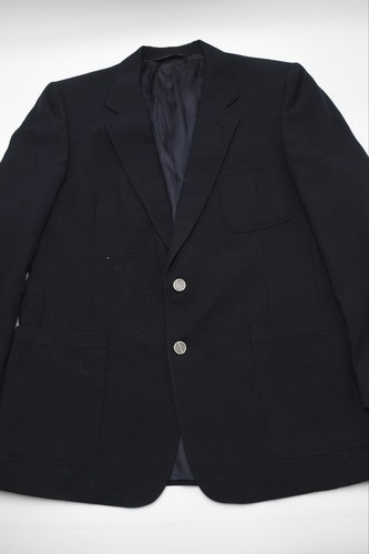Christian Dior 43 XL Black Two Button Formal Blazer Jacket Vintage