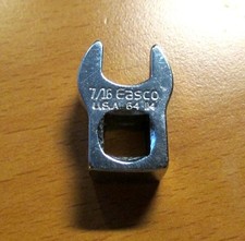 EASCO TOOLS Crowfoot Wrench, Chrome, 3/8 in Dr, 7/16 *MADE IN USA* (64114)