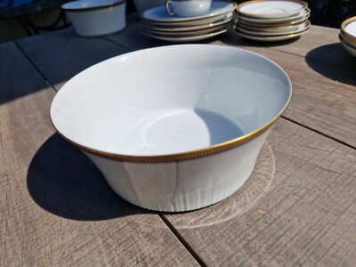 Thomas  Schüssel  Ø 21cm ,  breiter Goldrand / Blau