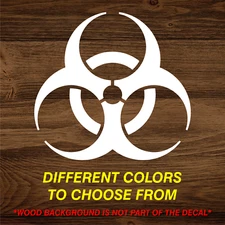 BIOHAZARD SAFETY SYMBOL BIO HAZARD VINYL DECAL STICKER