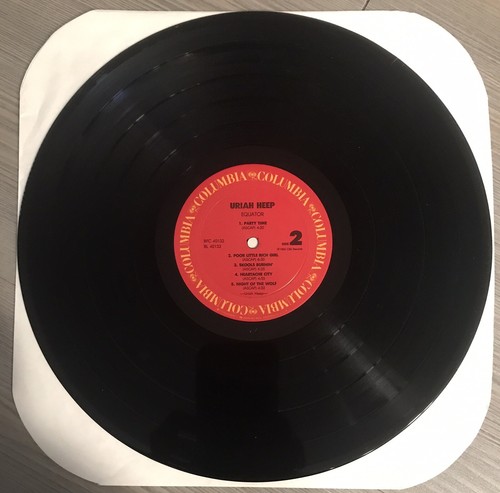 Uriah Heep "Equator" 1985 Promo 12β 33rpm LP Columbia BFC 49132πΊπΈ promo - Picture 10 of 11