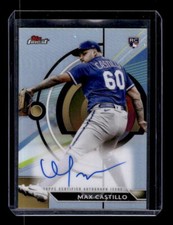 2023 Finest Autographs Refractors #FAMCAS Max Castillo Auto - EXACT SCAN