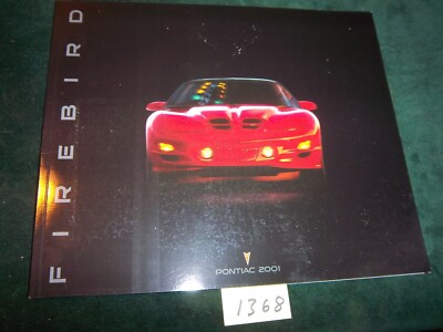 MINT 2001 PONTIAC Firebird Original Dealer Sales Brochure ~ #1368