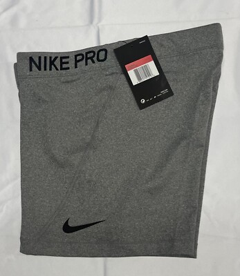 NIKE PRO COMPRESS ON SHORTS 3 1/2 Carbon Heather/Black 897820-091 LARGE
