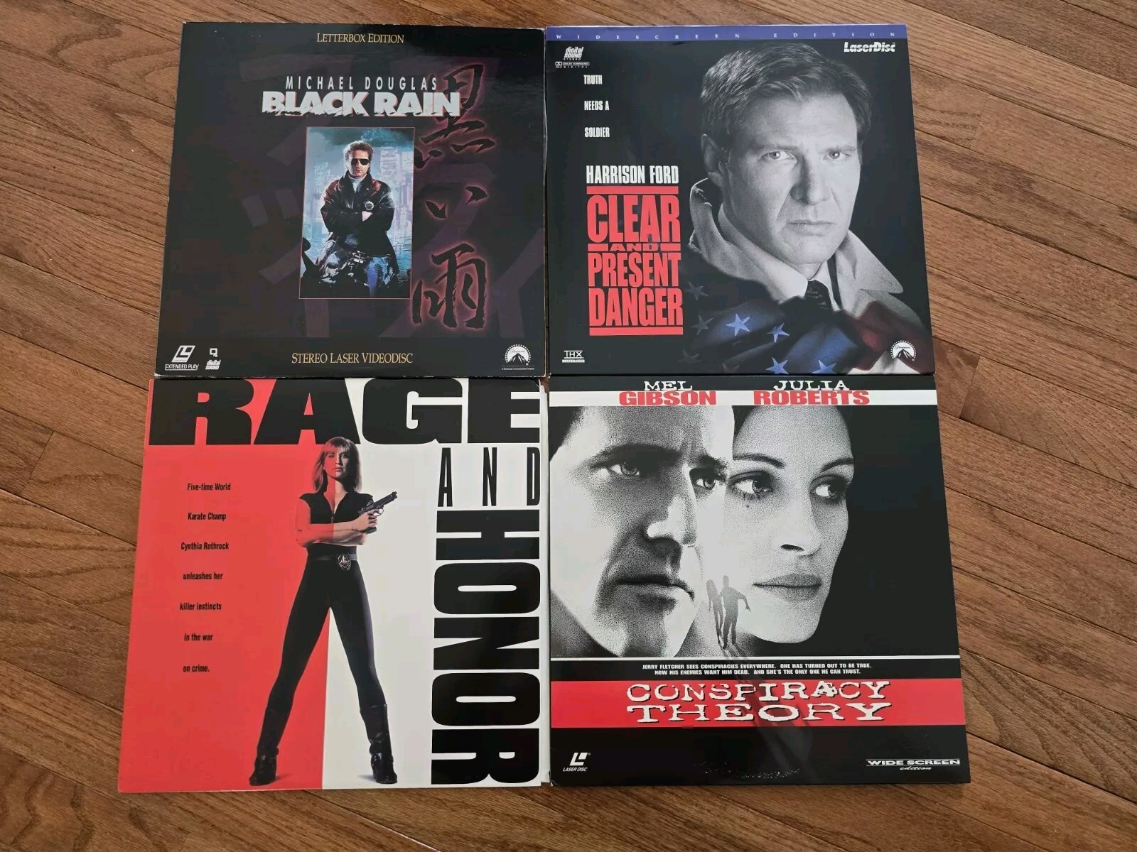Laserdisc Lot- Black Rain, Clear & Present Danger, Rage & Honor ...