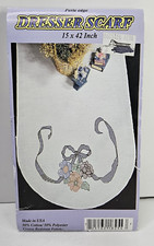 Vintage Craft Patterns Dresser Scarf 15x42 in Fairway Needlecraft