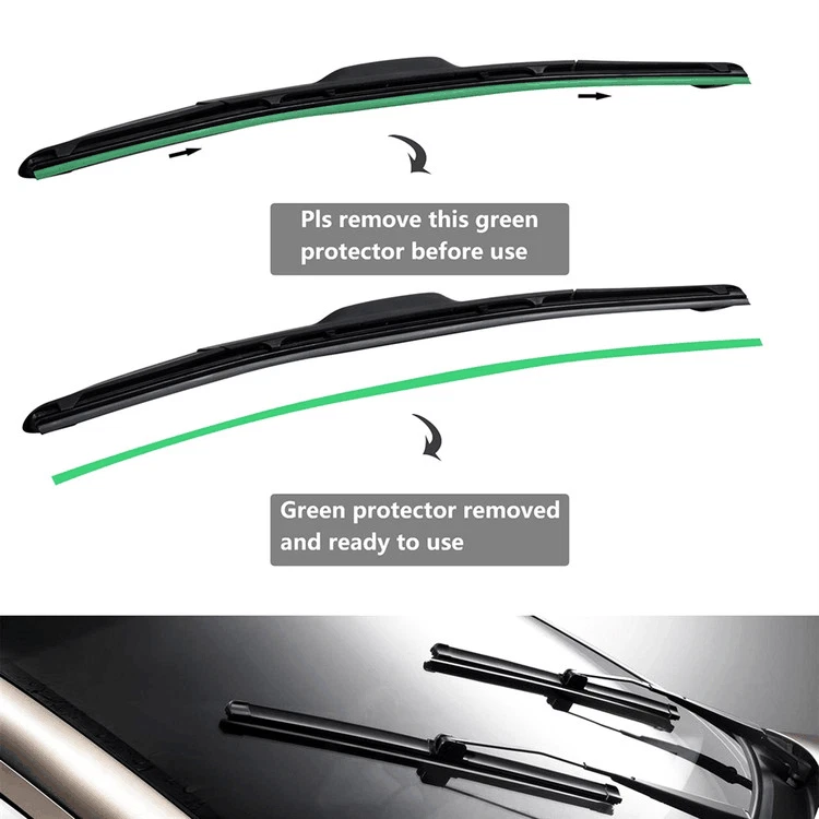 Juyioudy Windshield Wiper Blades Fit For Chrysler Voyager 2002-2001 26"+26" 2PCS Foto 3 de 4