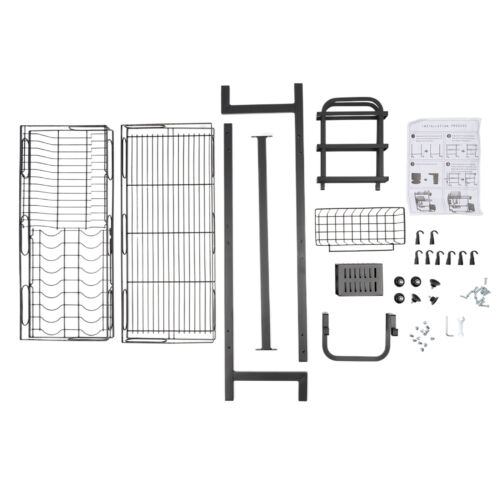 2-Tier Over Sink Dish Drying Rack Kitchen Countertop Cutlery Organizer 82cm 22lb - Picture 11 of 13
