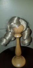 VINTAGE NOS SIZE 6 CURLY BLONDE HAIR DOLL WIG BROWN