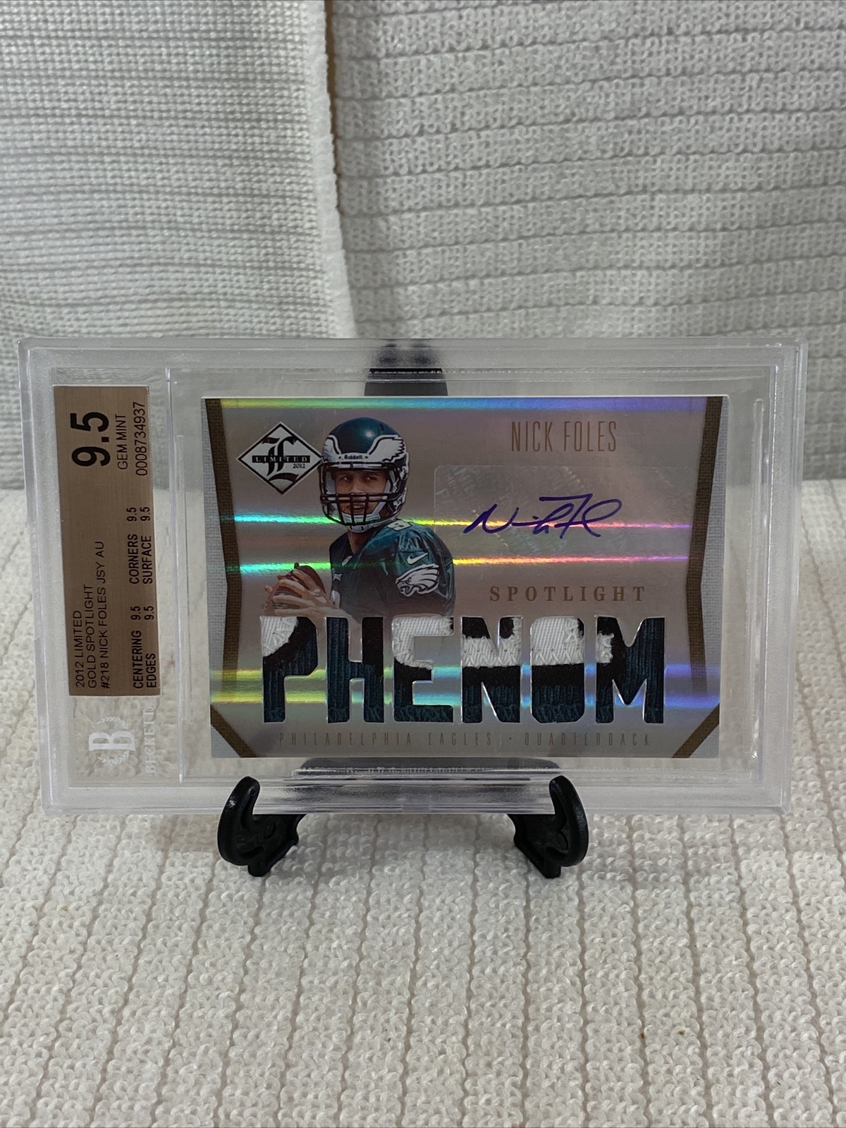 Nick Foles Panini Limited #218 Autograph
