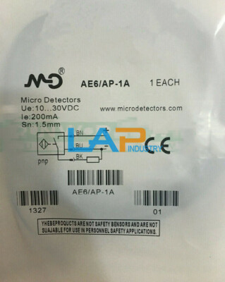 1PCS New For Micro Detectors AE6-AP-1A 10-30VDC 200mA Sn：1.5mm Proximity Switch