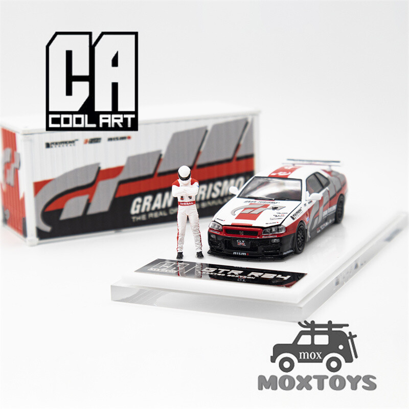 Cool ART 1:64 GT-R R34 Racing Car Diecast Model Car