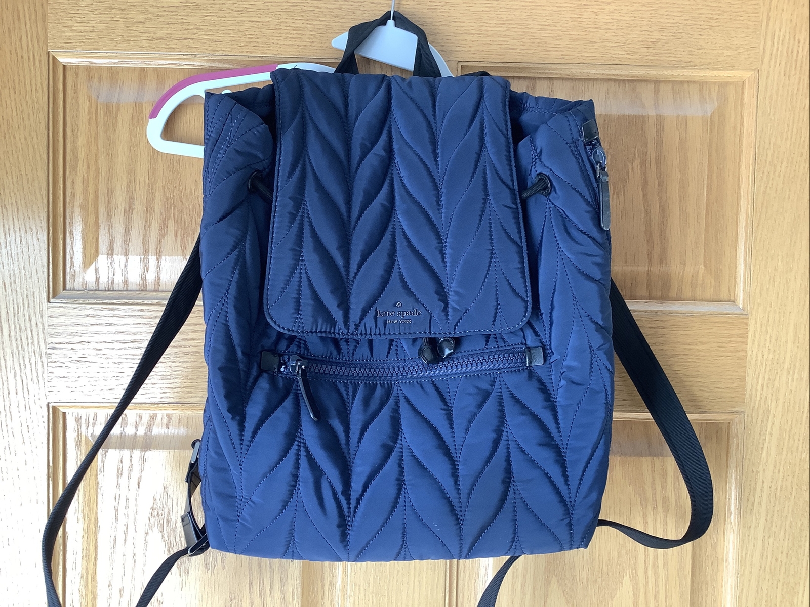 Kate Spade quilted navy backpack | eBay