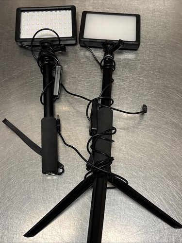 Neewer Streaming 2 Pack Dimmable Photo/Video LED Light ZC-10S with Tripod USB